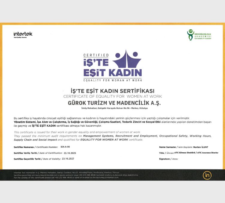 Gürok Group Earns the “Women at Work Equality Certificate”
