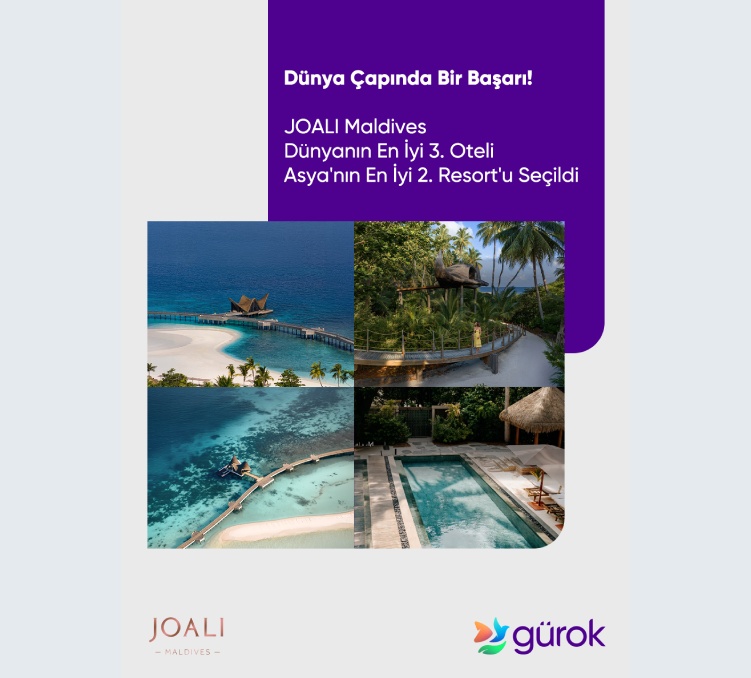 JOALI Maldives Ranked No. 2 Best Resort Hotel in Asia and No. 3 Best Hotel in the World